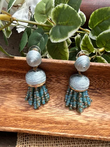 The Real Teal Dangle Earrings